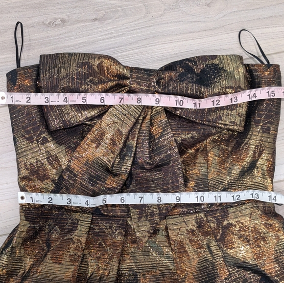 Anthropologie Samhain Dress Strapless Party Evening Cocktail By Eva Franco - Picture 7 of 13